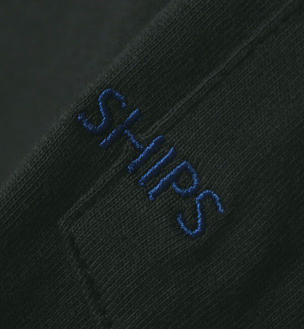 SHIPS「【WEB限定】SHIPS: マイクロ SHIPSロゴ ポケット ロングスリーブ Tシャツ (ロンT)」|Tシャツ・カットソー|