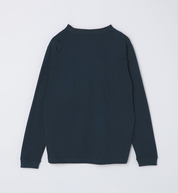 SHIPS「【WEB限定】SHIPS: マイクロ SHIPSロゴ ポケット ロングスリーブ Tシャツ (ロンT)」|Tシャツ・カットソー|