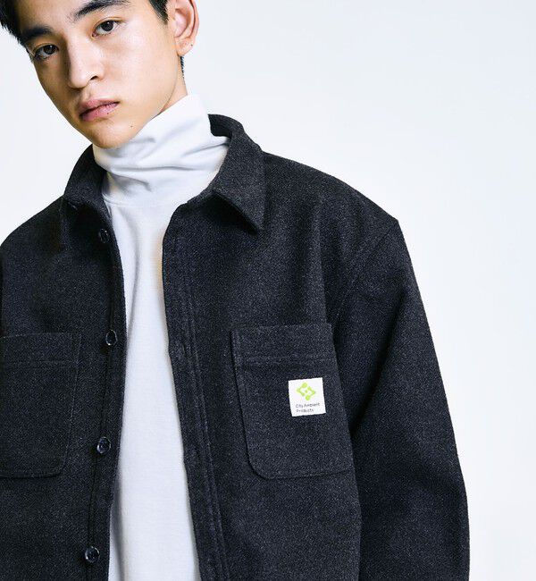 SHIPS「City Ambient Products: ライトメルトン オーバー CPOシャツ」|シャツ・ブラウス|