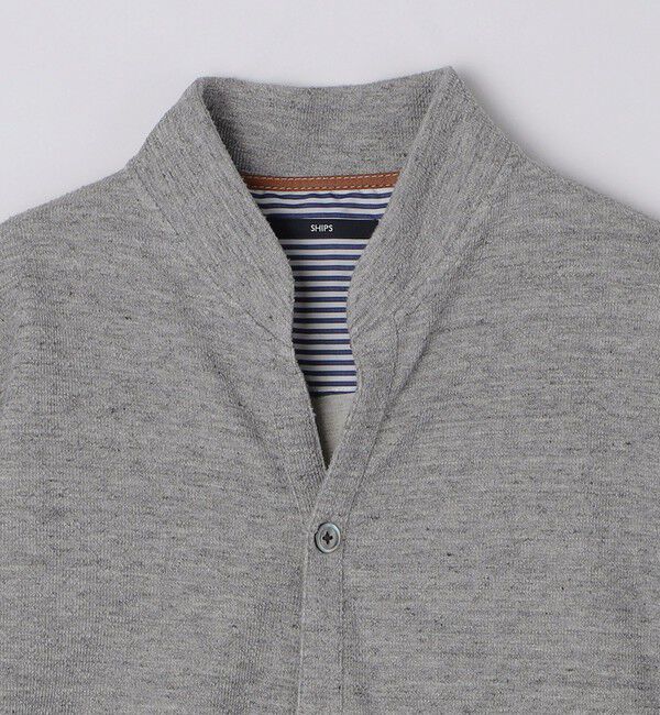 SHIPS「SHIPS: ラッチパイル  ボタン カーディガン」|カーディガン|