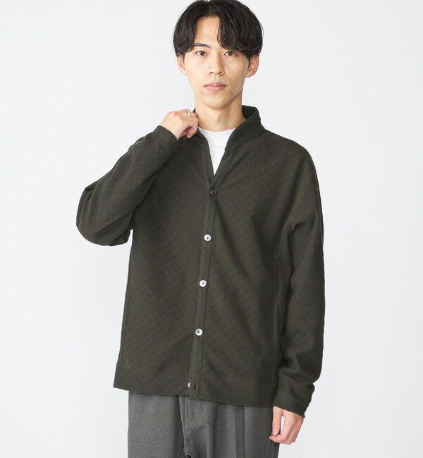 SHIPS「SHIPS: ラッチパイル  ボタン カーディガン」|カーディガン|ブラウン