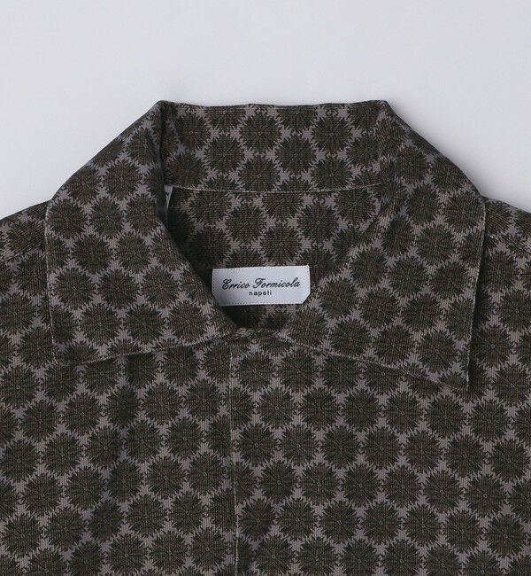 SHIPS「【SHIPS別注】Errico Formicola: コーデュロイ プリント オープンカラー シャツ」|シャツ・ブラウス|