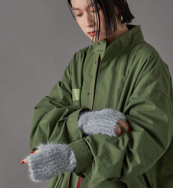 SHIPS for women「ラメ アーム ウォーマー」|手袋|