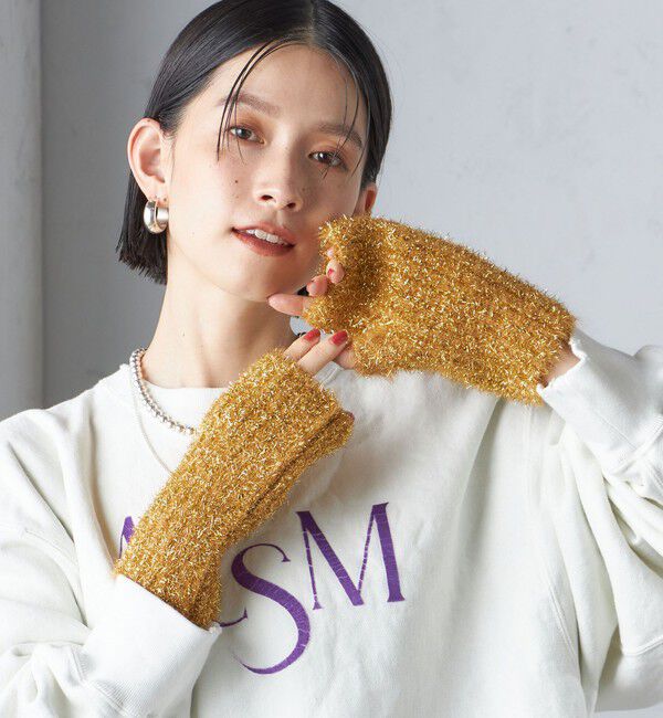 SHIPS for women「ラメ アーム ウォーマー」|手袋|