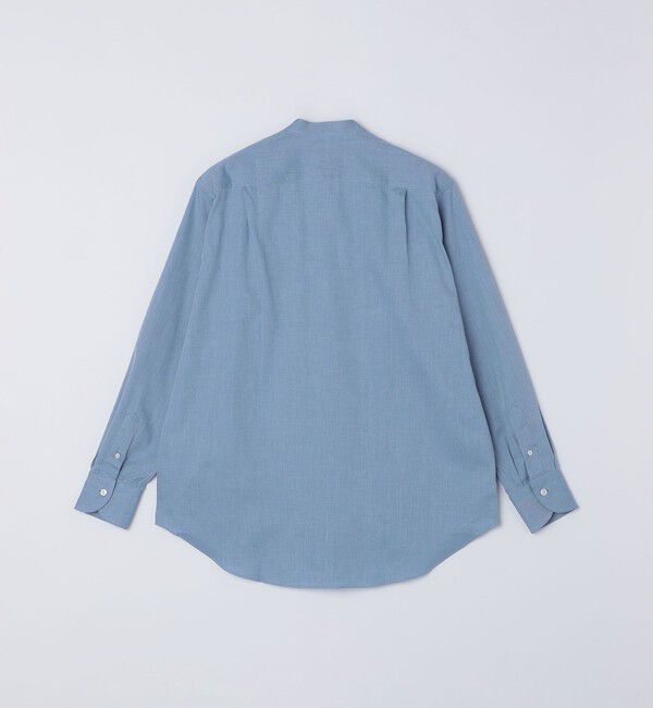 SHIPS「Errico Formicola: コットンツイル バンドカラー オーバーシャツ」|シャツ・ブラウス|