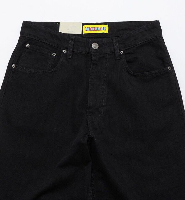 SHIPS「NEO BLUE: BLACK BAGGY SKATE JEANS」|チノ|