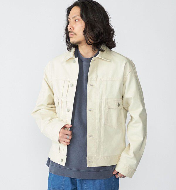 SHIPS「SHIPS: サテン ストレッチ ピーチ ジャケット」|ブルゾン・スタジャン|