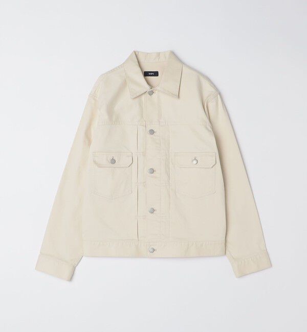 SHIPS「SHIPS: サテン ストレッチ ピーチ ジャケット」|ブルゾン・スタジャン|