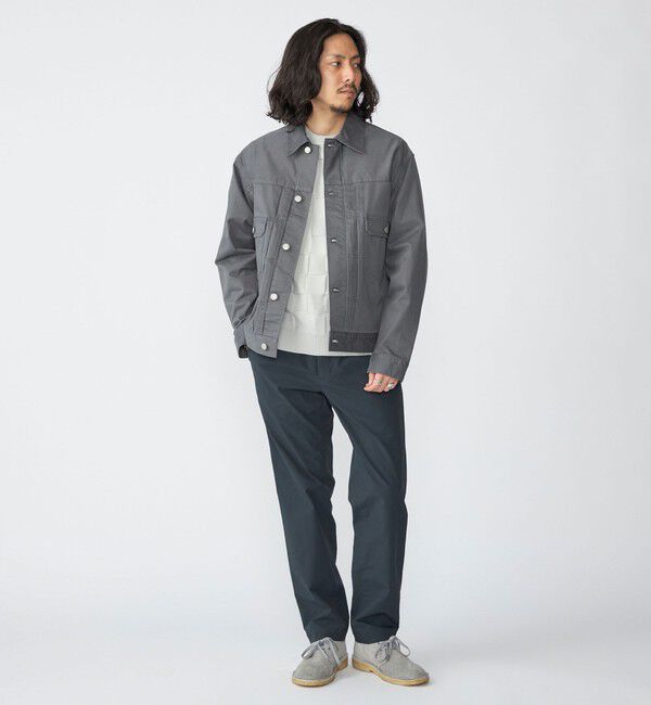 SHIPS「SHIPS: サテン ストレッチ ピーチ ジャケット」|ブルゾン・スタジャン|