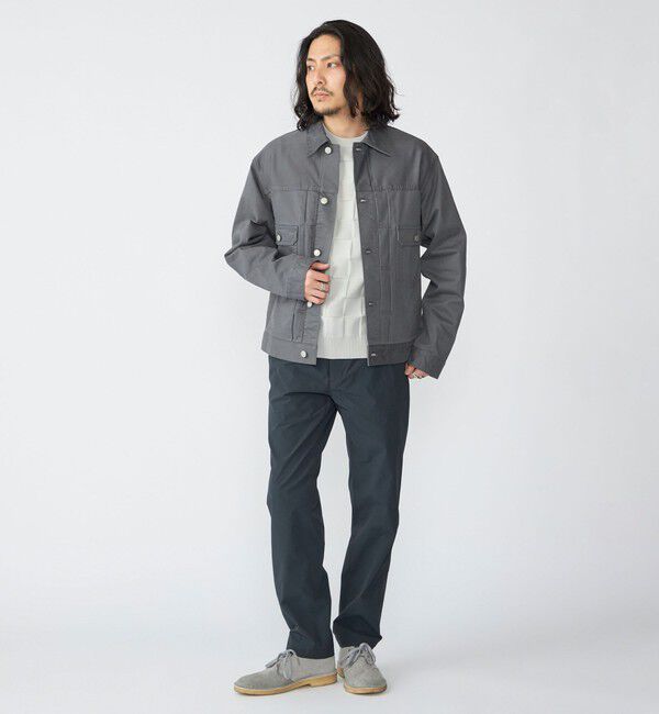 SHIPS「SHIPS: サテン ストレッチ ピーチ ジャケット」|ブルゾン・スタジャン|