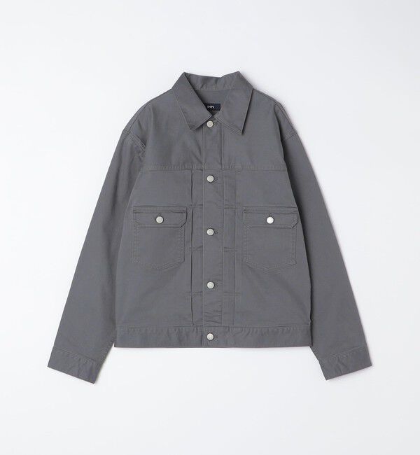 SHIPS「SHIPS: サテン ストレッチ ピーチ ジャケット」|ブルゾン・スタジャン|