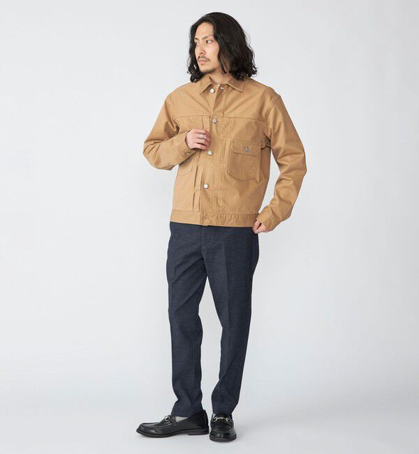 SHIPS「SHIPS: サテン ストレッチ ピーチ ジャケット」|ブルゾン・スタジャン|