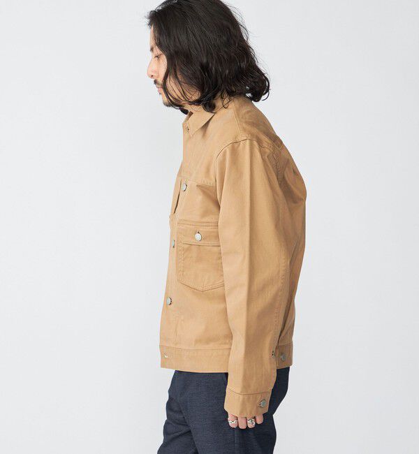 SHIPS「SHIPS: サテン ストレッチ ピーチ ジャケット」|ブルゾン・スタジャン|