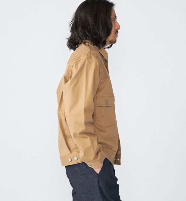 SHIPS「SHIPS: サテン ストレッチ ピーチ ジャケット」|ブルゾン・スタジャン|