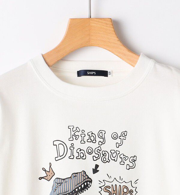 SHIPS KIDS「SHIPS KIDS:100～130cm / ダイナソー チェンジ 長袖 TEE」|Tシャツ・カットソー|