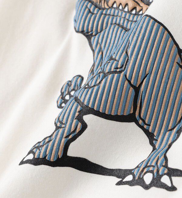 SHIPS KIDS「SHIPS KIDS:100～130cm / ダイナソー チェンジ 長袖 TEE」|Tシャツ・カットソー|