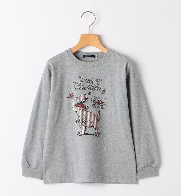 SHIPS KIDS「SHIPS KIDS:100～130cm / ダイナソー チェンジ 長袖 TEE」|Tシャツ・カットソー|