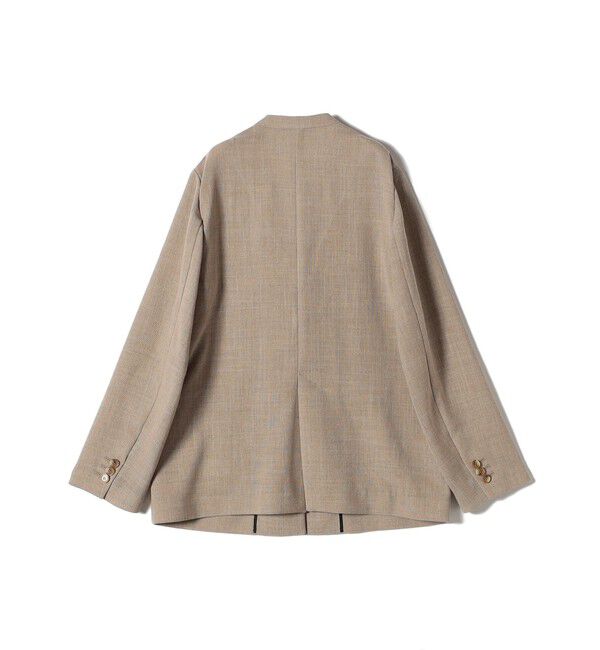 SHIPS for women「〈手洗い可能〉Asami 麻調合繊 カラーレス ジャケット」|ノーカラージャケット|