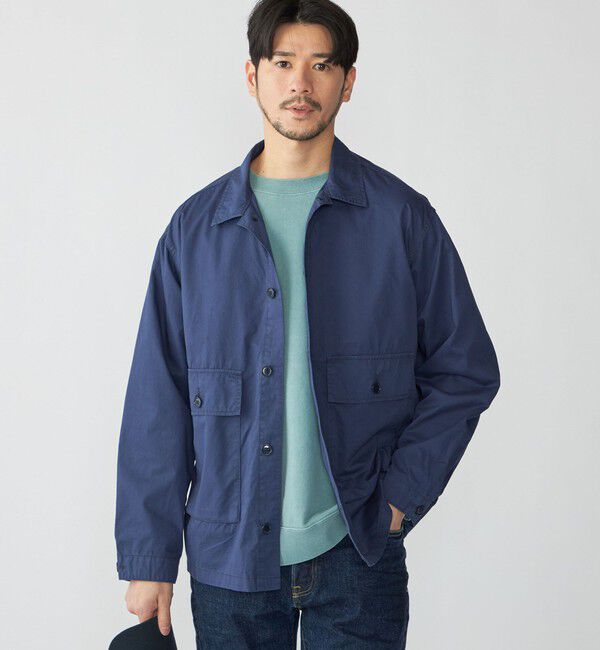 SHIPS「SHIPS: ガーメントダイ シャツ アウター」|シャツ・ブラウス|ネイビー