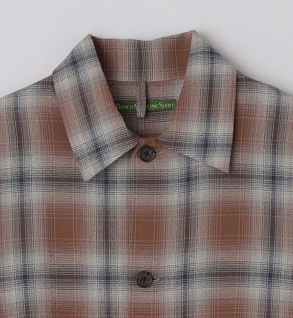 SHIPS「BENCH MARKING SHIRT: オンブレ チェック シャツ」|シャツ・ブラウス|