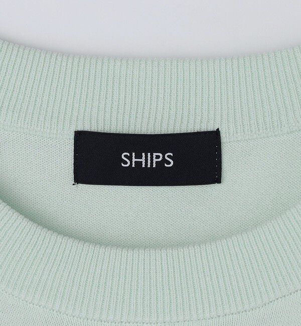 SHIPS「SHIPS: 〈手洗い可能〉14ゲージ TEXBRID(R) コットン ハイゲージ ニット」|ニット・セーター|