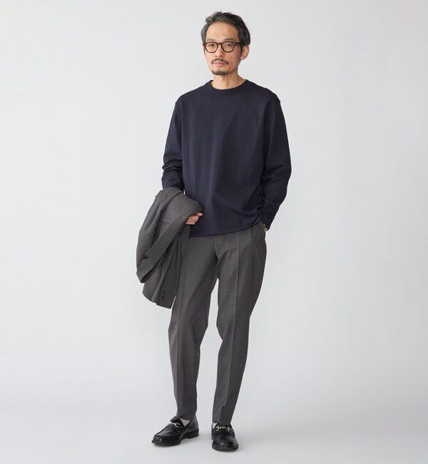 SHIPS「SHIPS: 〈手洗い可能〉14ゲージ TEXBRID(R) コットン ハイゲージ ニット」|ニット・セーター|