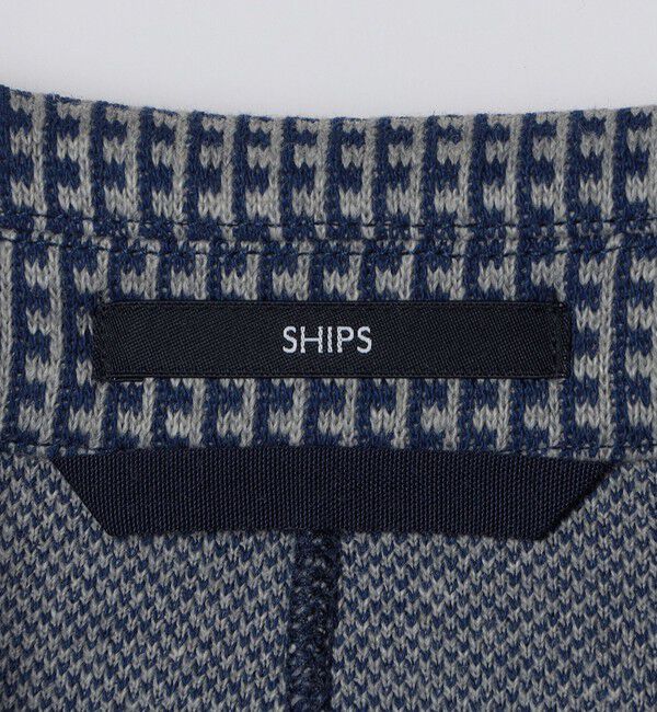 SHIPS「SHIPS:〈手洗い可能〉TEXBRID(R) ジャカード 2ボタン ジャケット」|テーラードジャケット|