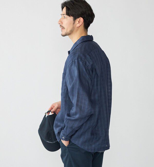 SHIPS「SHIPS: ラミー ドビー ウィークエンド ロングスリーブ シャツ」|シャツ・ブラウス|