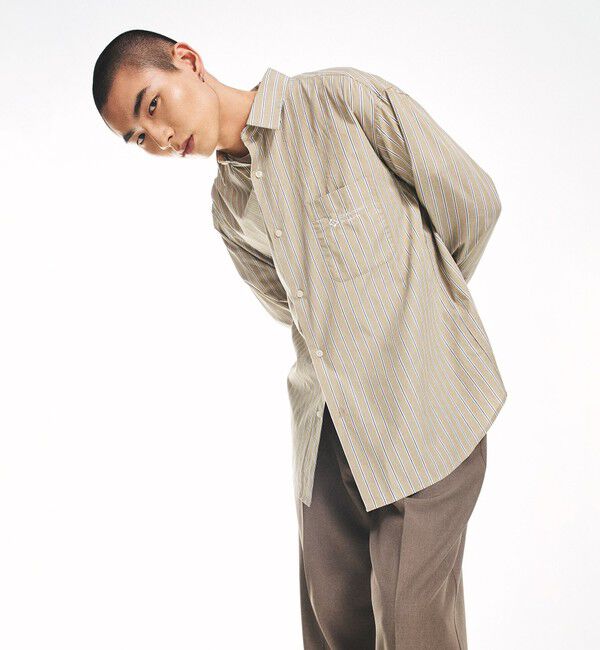 SHIPS「City Ambient Products: レギュラーカラー ブロード オーバー シャツ (長袖)」|シャツ・ブラウス|