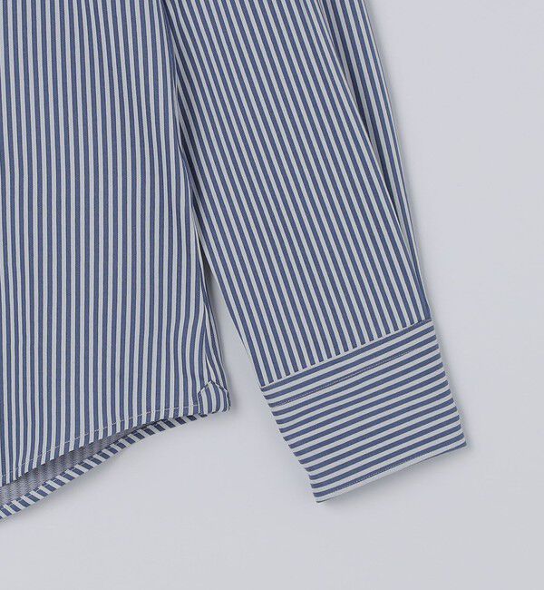 SHIPS「SHIPS: ジャージー ロンドンストライプ ワンピースカラー シャツ」|シャツ・ブラウス|