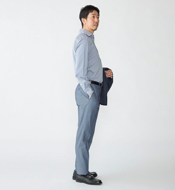 SHIPS「SHIPS: ジャージー ロンドンストライプ ワンピースカラー シャツ」|シャツ・ブラウス|