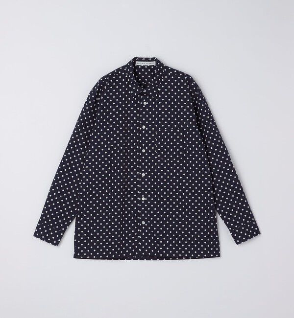 SHIPS「BATEAUX DE SHIPS: レギュラーカラー ドット シャツ」|シャツ・ブラウス|ネイビー
