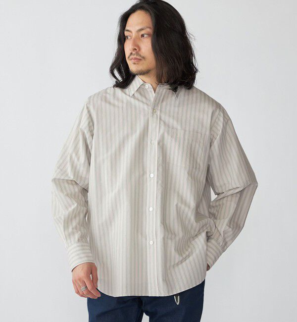 SHIPS「SHIPS: レギュラーカラー エアリー コットン ロングスリーブ シャツ」|シャツ・ブラウス|
