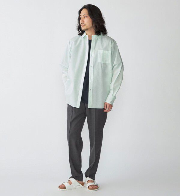 SHIPS「SHIPS: レギュラーカラー エアリー コットン ロングスリーブ シャツ」|シャツ・ブラウス|