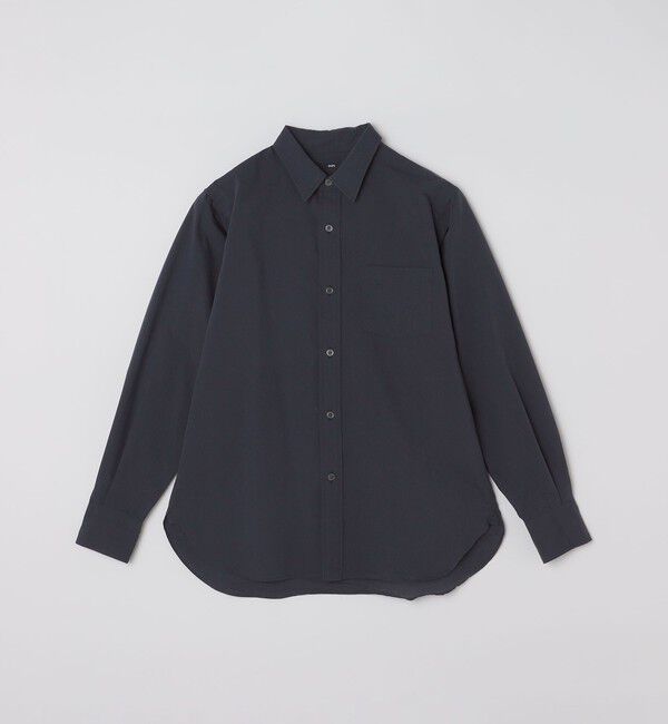 SHIPS「SHIPS: レギュラーカラー エアリー コットン ロングスリーブ シャツ」|シャツ・ブラウス|ネイビー