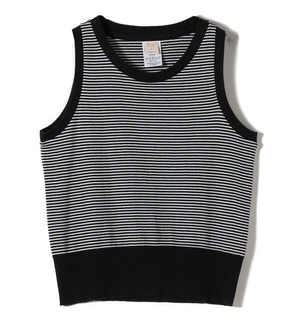 SHIPS for women「gicipi:ノースリーブ プルオーバー（RADIO）」|タンクトップ|ブラック