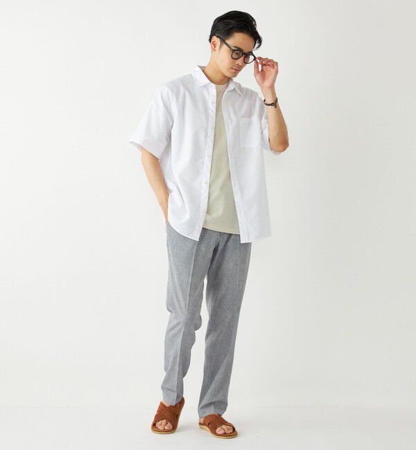 SHIPS Colors 「SHIPS Colors:リネン COOLMAX(R) ミックス ショートスリーブ シャツ◇」|シャツ・ブラウス|