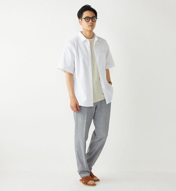 SHIPS Colors 「SHIPS Colors:リネン COOLMAX(R) ミックス ショートスリーブ シャツ◇」|シャツ・ブラウス|