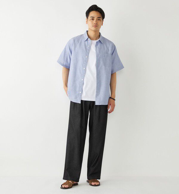 SHIPS Colors 「SHIPS Colors:リネン COOLMAX(R) ミックス ショートスリーブ シャツ◇」|シャツ・ブラウス|