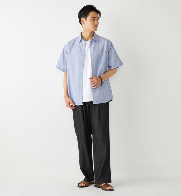 SHIPS Colors 「SHIPS Colors:リネン COOLMAX(R) ミックス ショートスリーブ シャツ◇」|シャツ・ブラウス|