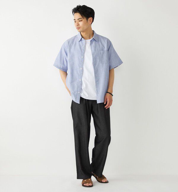 SHIPS Colors 「SHIPS Colors:リネン COOLMAX(R) ミックス ショートスリーブ シャツ◇」|シャツ・ブラウス|