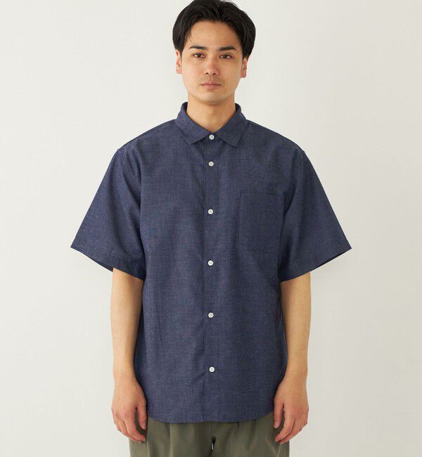 SHIPS Colors 「SHIPS Colors:リネン COOLMAX(R) ミックス ショートスリーブ シャツ◇」|シャツ・ブラウス|