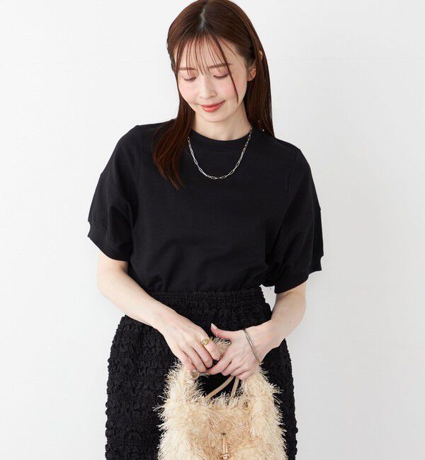 SHIPS Colors 「SHIPS Colors:〈洗濯機可能〉ミニ裏毛 デザインスリーブ トップス」|Tシャツ・カットソー|