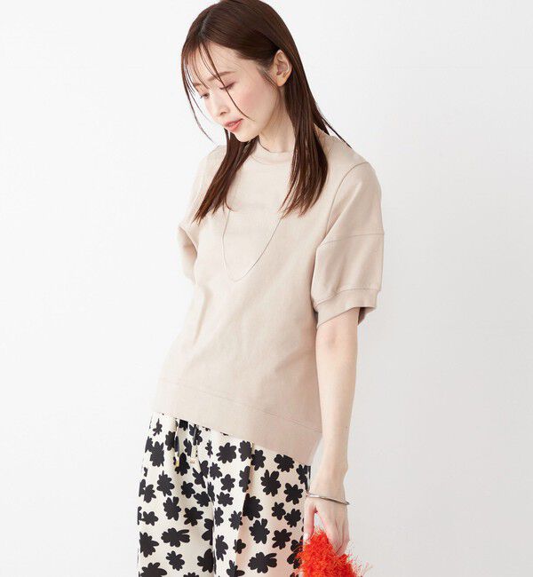 SHIPS Colors 「SHIPS Colors:〈洗濯機可能〉ミニ裏毛 デザインスリーブ トップス」|Tシャツ・カットソー|