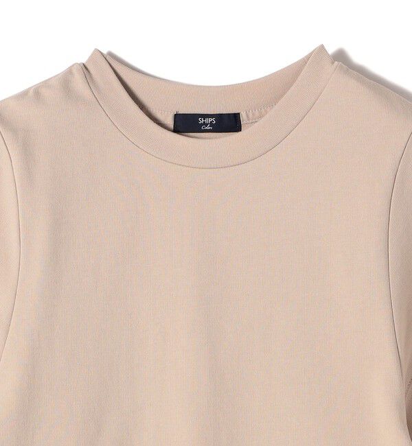 SHIPS Colors 「SHIPS Colors:〈洗濯機可能〉ミニ裏毛 デザインスリーブ トップス」|Tシャツ・カットソー|