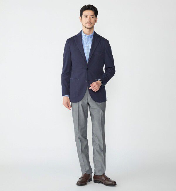 SHIPS「SHIPS: ジャージー ライト ソリッド ジャケット」|テーラードジャケット|