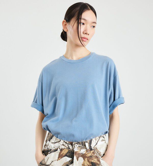 SHIPS「City Ambient Products: ソリッド フェード リラックス Tシャツ」|Tシャツ・カットソー|ライトブルー
