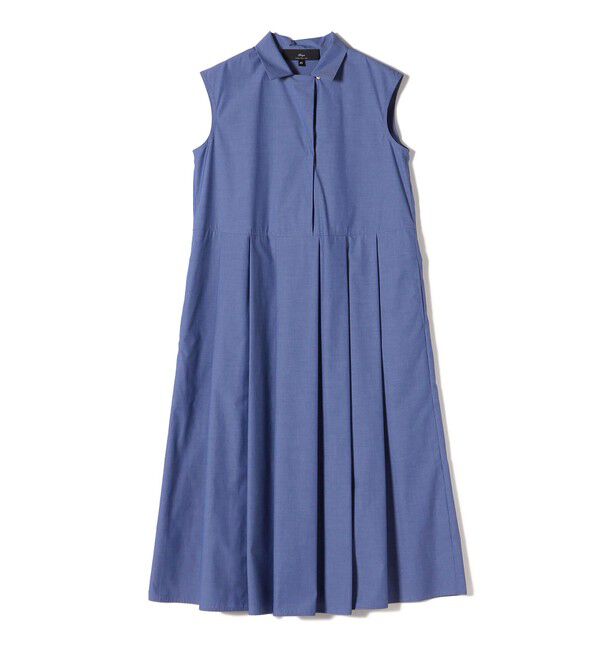 SHIPS for women「SHIPS Primary Navy Label:〈手洗い可能〉タック フレア ワンピース」|ワンピース|