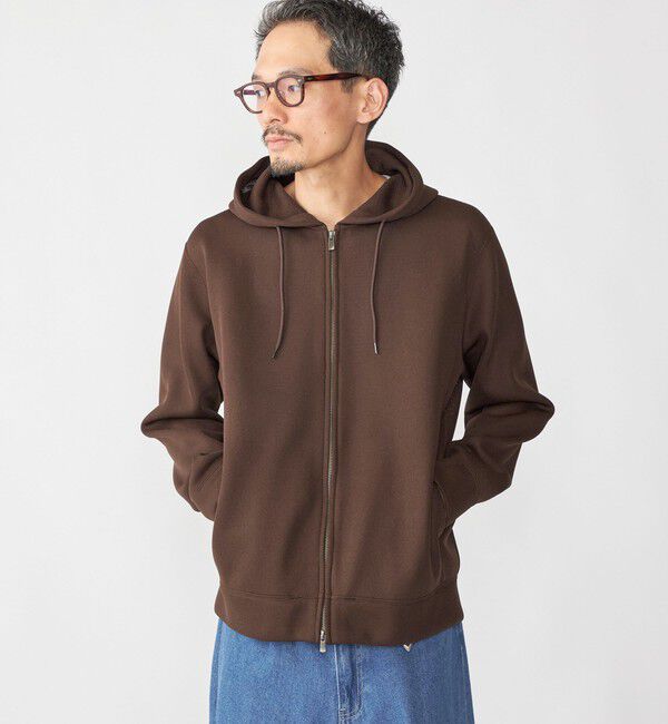 SHIPS「SHIPS:〈吸水速乾/通気性〉メッシュ ダブルニット ジップ パーカー」|パーカー|