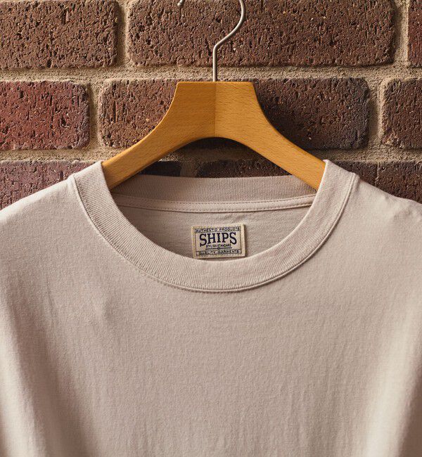 SHIPS「SHIPS: AUTHENTIC コットン スウェット ロングスリーブ Tシャツ」|Tシャツ・カットソー|